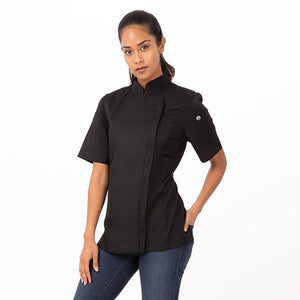 Chef Works Ladies Springfield Zip S/s Chef Jacket